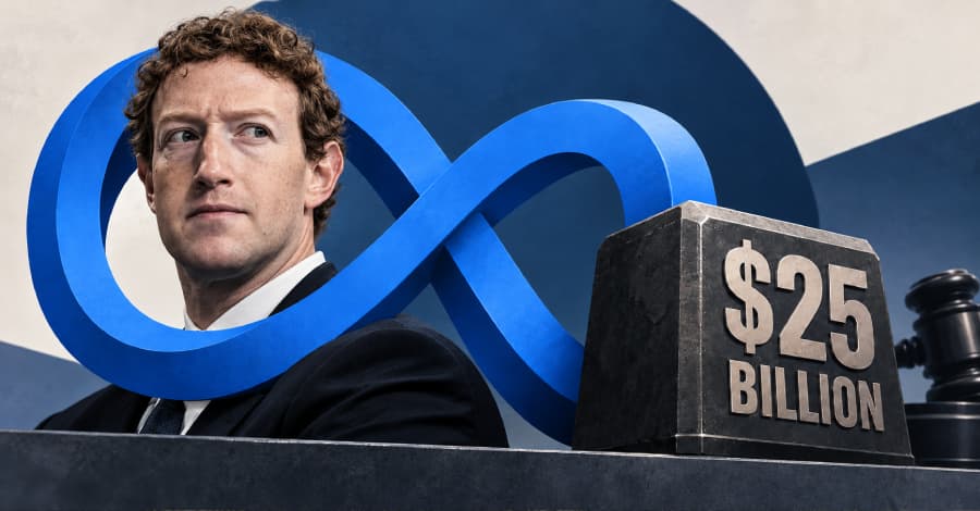 Illustration de l’article : Meta Ordered to Pay $25 Billion After Court Finds 43 Million Privacy Violations